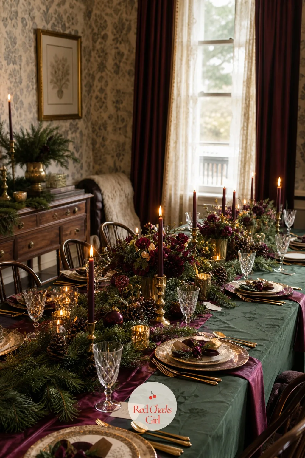 The Long Table in Layered Pressed Linens — A single flat tablecloth looks like it arrived five minutes before guests did. Winter bridal shower ideas