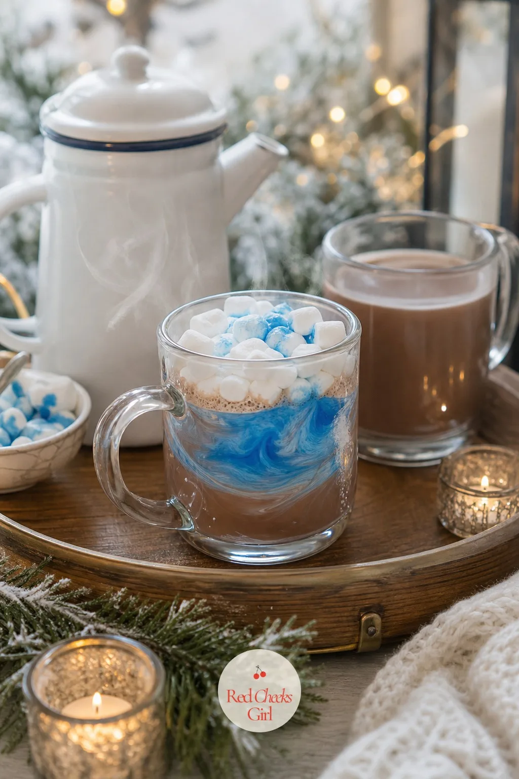 The Hot Cocoa Color Reveal — Nothing says gather like a mug between both hands, and this one turns that mug into the whole reveal. Winter gender reveal