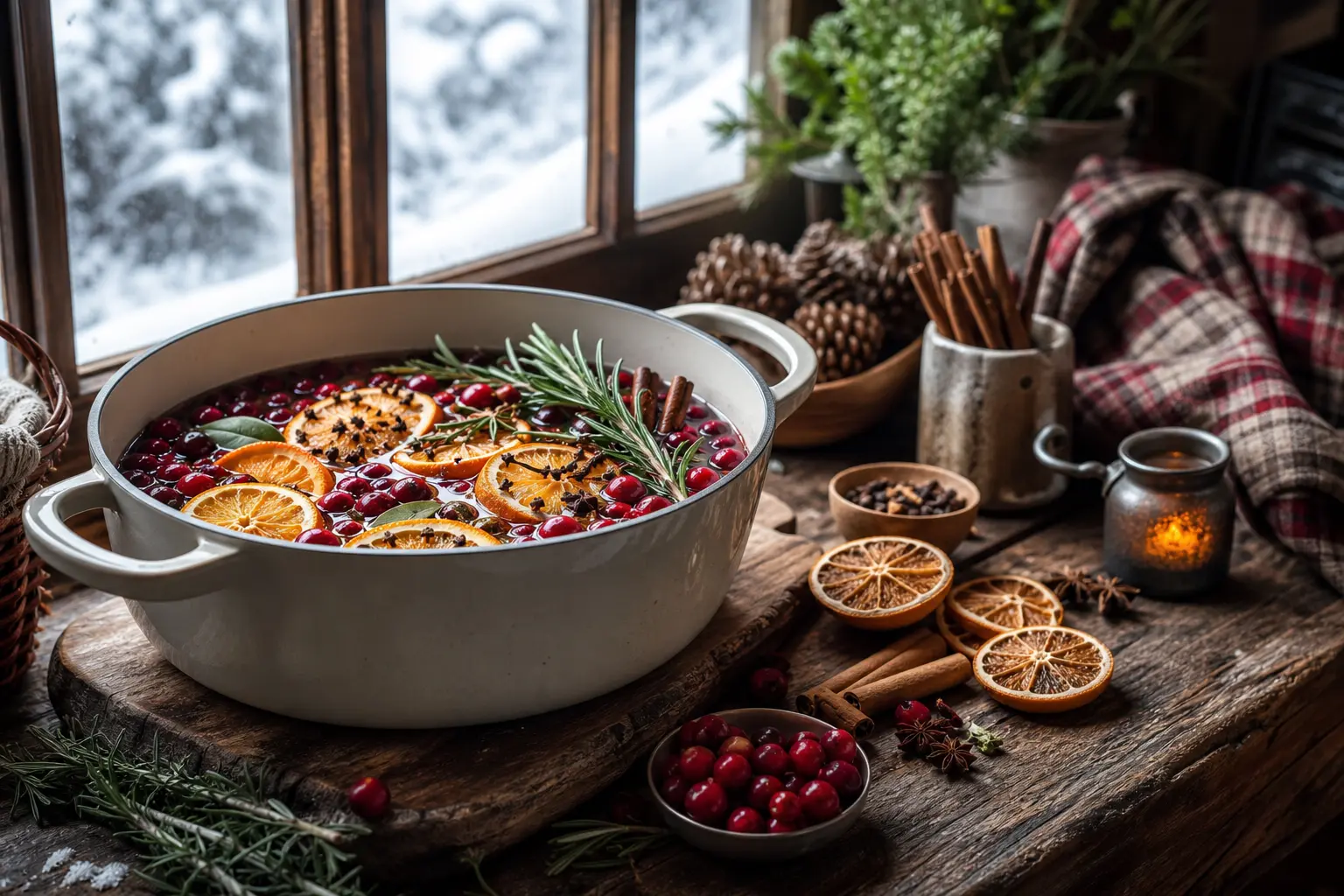 20 Winter Simmer Pot Recipes With Cranberries, Rosemary and Cozy Cabin Spice