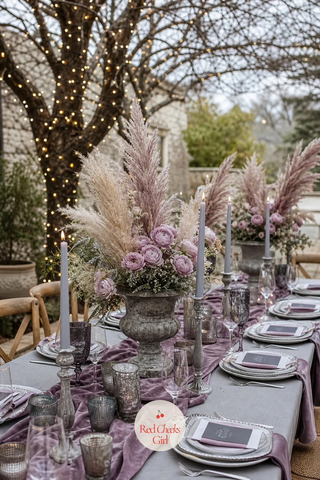 Mauve and Grey — Mauve and grey together feel a little bohemian and a little bit moody, closer to dried flowers than fresh ones, which makes this the palette