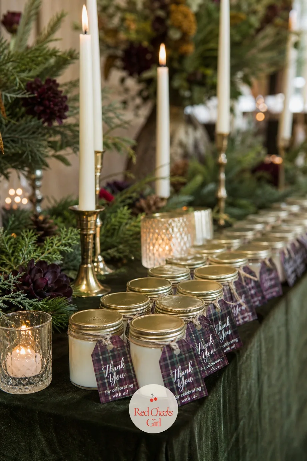 Mini Candle Favors in Glass Jars — A favor that sits untouched on the table all night says more about the wedding than anyone intends it to. Winter wedding