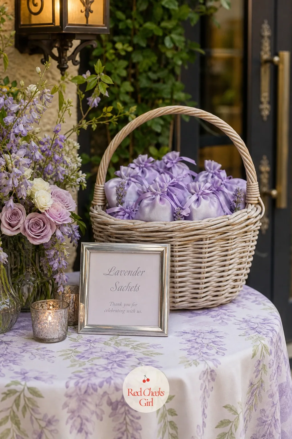 Lavender Sachet Favors — A favor that goes home in a pocket beats one that gets left on the table. Wisteria wedding