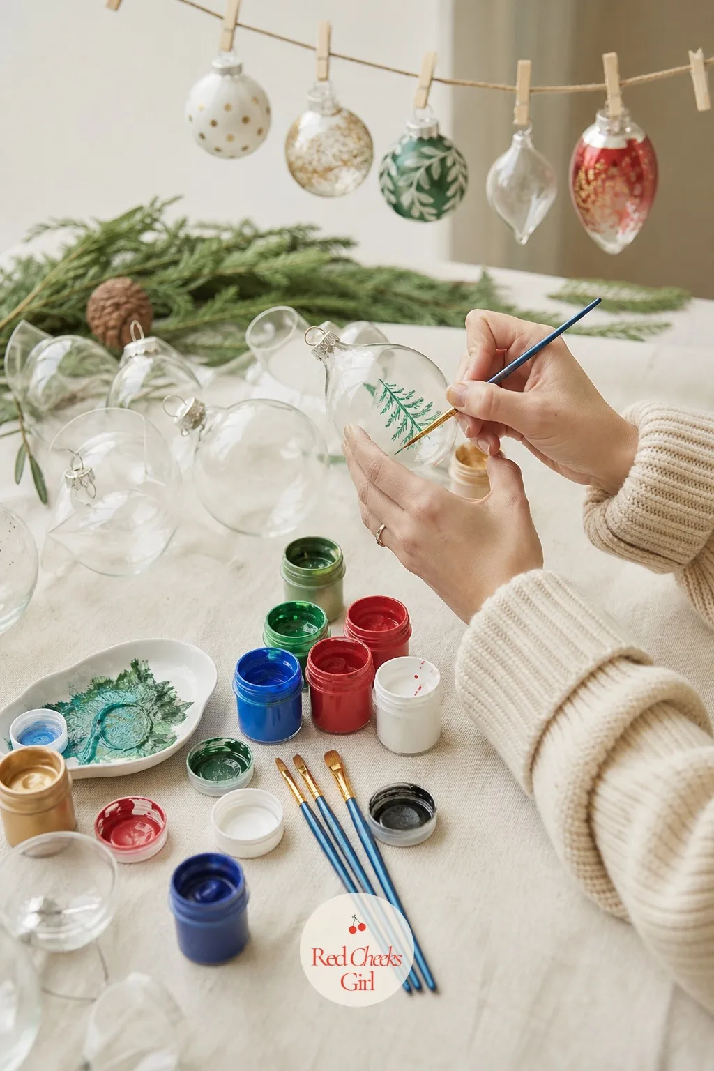 DIY Ornament Painting Station — A blank ornament is a better souvenir than most of what ends up in a goodie bag. Work christmas party ideas