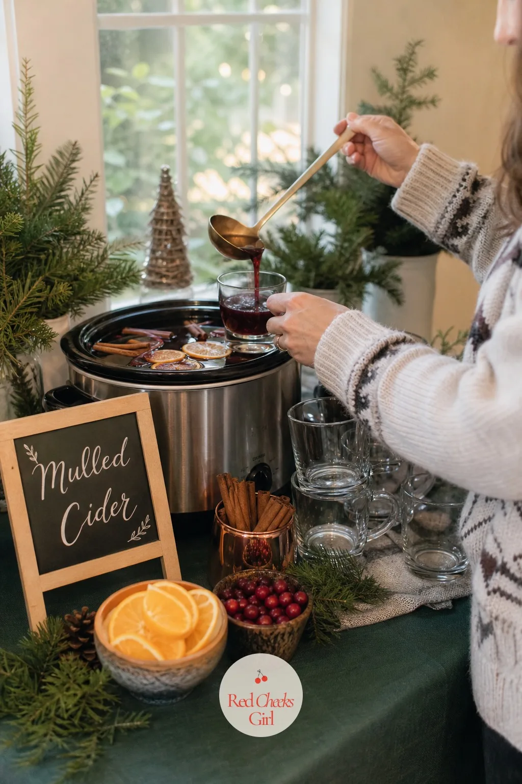 Mulled Cider Station — The smell alone does half the decorating, drifting further than any candle could manage. Work christmas party ideas