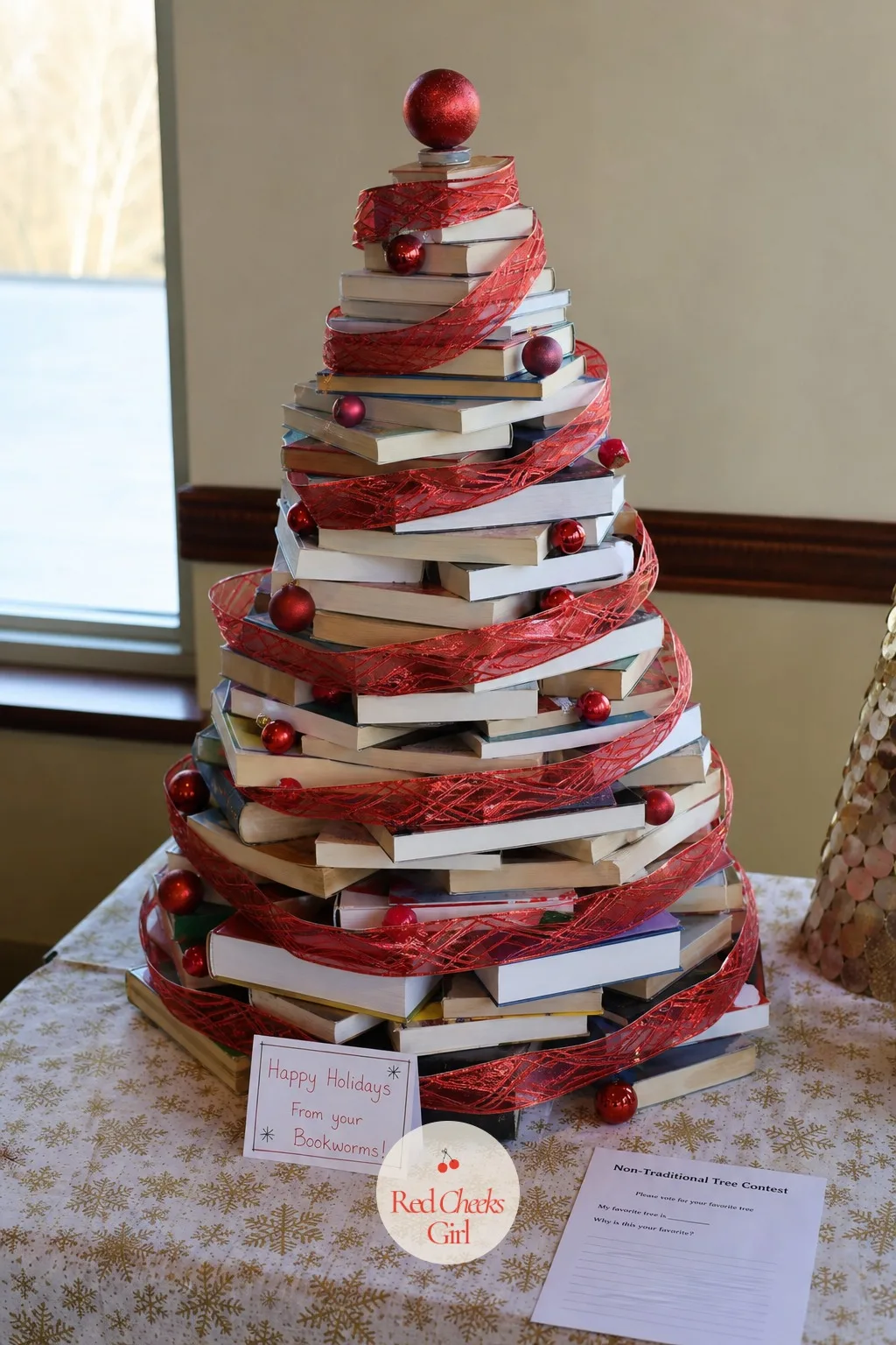 Nontraditional Tree Contest — The real tree already has a job in the lobby, so give departments a reason to build something stranger. Work christmas party ideas