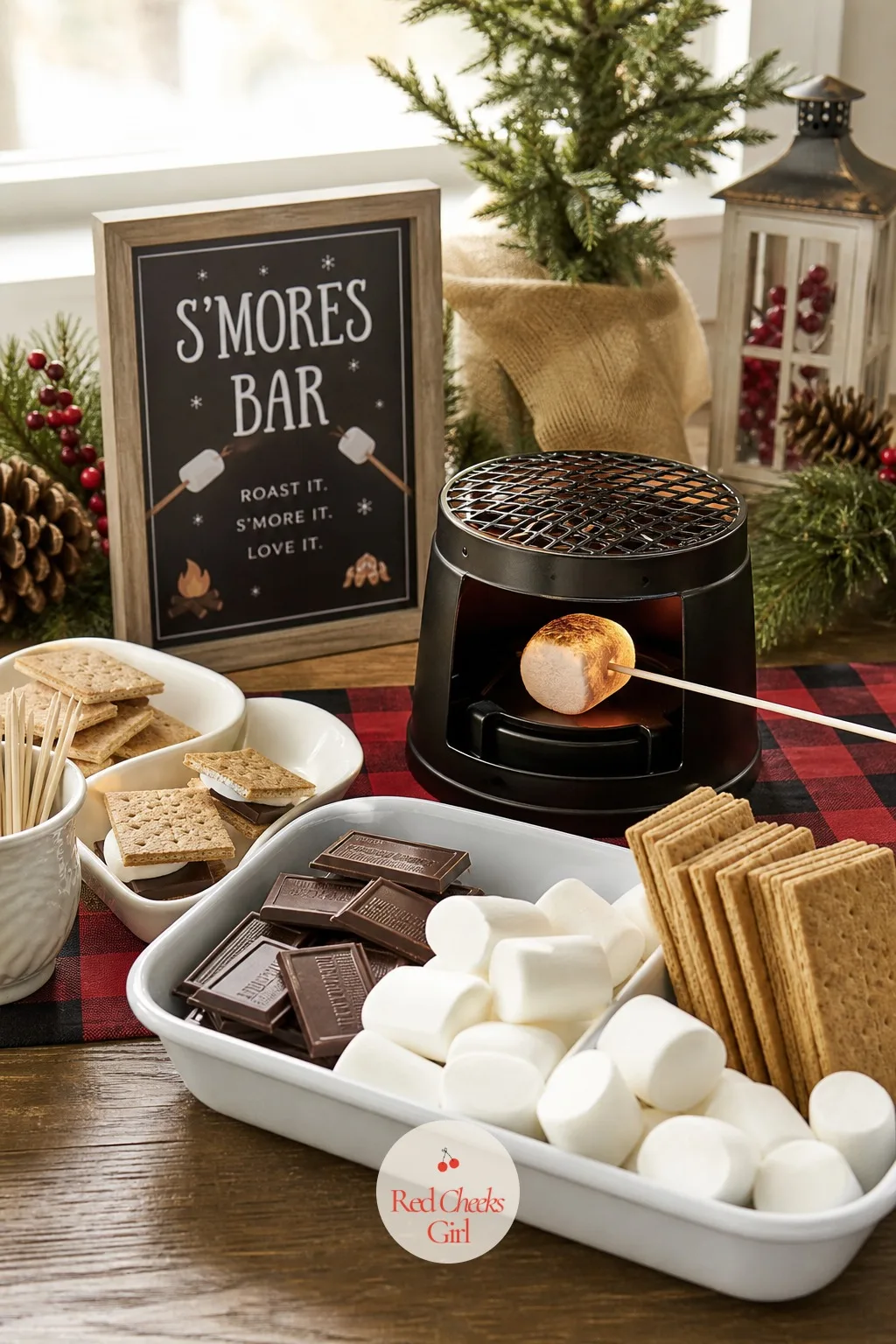 S'mores Bar — A proper s'mores bar needs real heat, and an office has to handle that carefully. Work christmas party ideas
